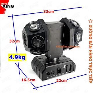 ĐÈN MOVING 12 MẮT 2 ĐẦU LASER XANH ĐỎ