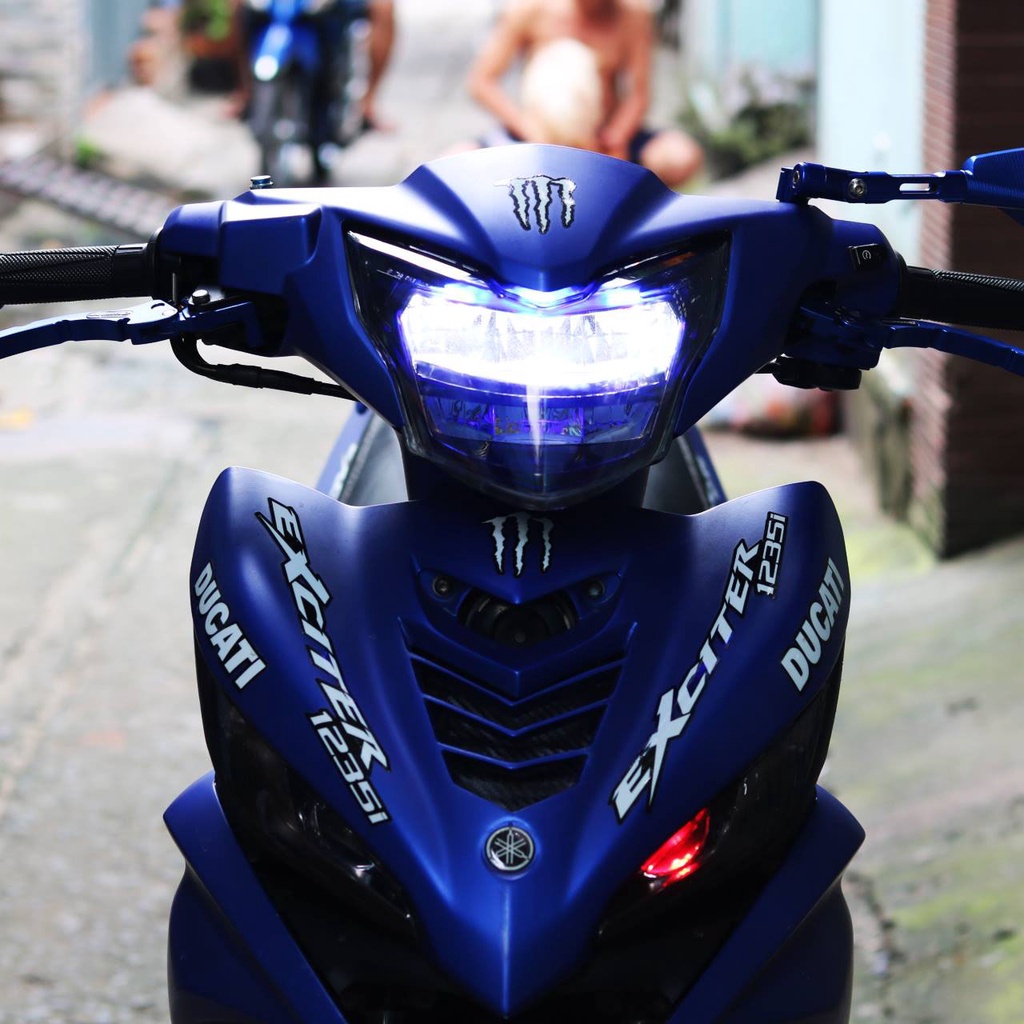 Chóa đèn led EXCITER 135 2011-2014, đèn pha led Ex 135 2 tầng Zhi.pat chính hãng - Bảo Hành 1 Năm