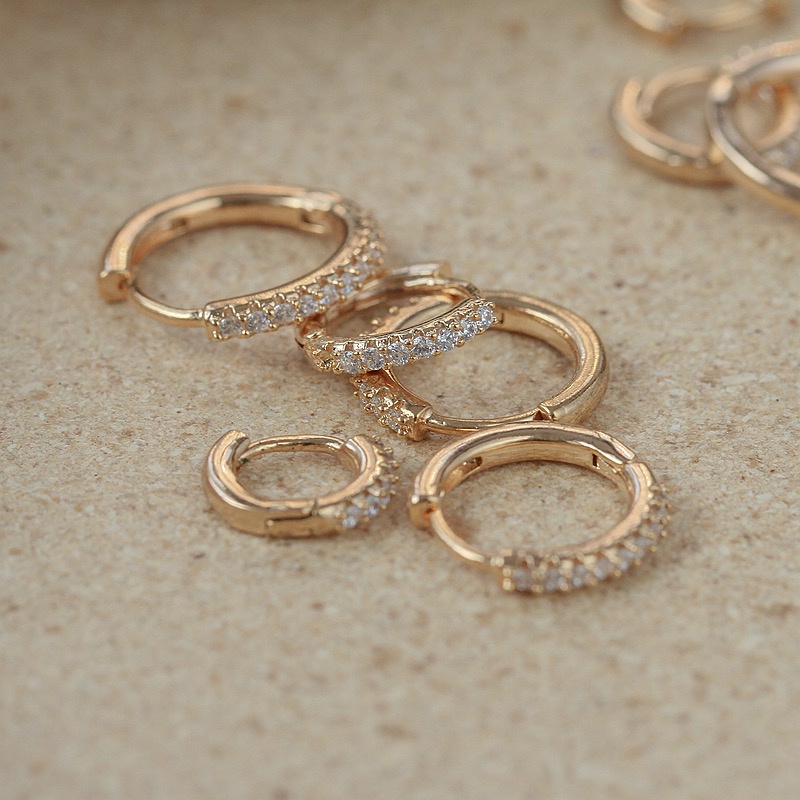 Bông tai Bạc 925 mạ Vàng 14K / LP-E180