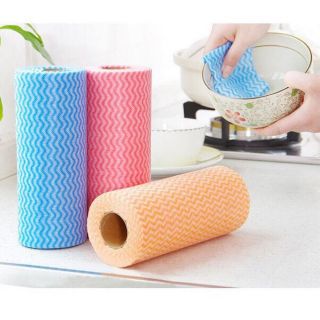 Cuộn Giấy Lau Đa Năng Bằng Vải Không Dệt Nhiều Màu ĐẸP