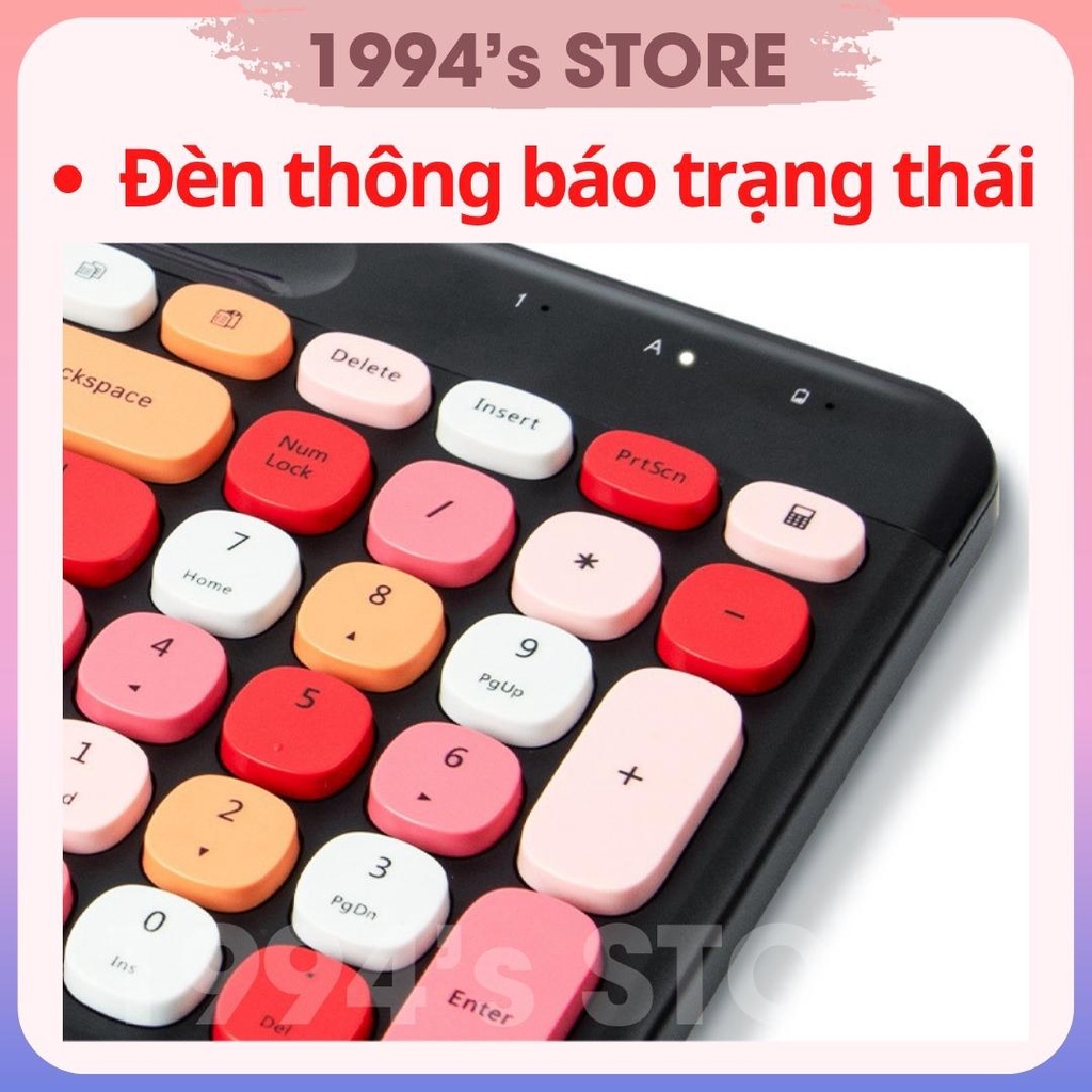 Bộ Bàn phím giả cơ và chuột không dây Mofii Skyscraper 888 cho điện thoại, ipad, laptop, macbook,... siêu tiện lợi