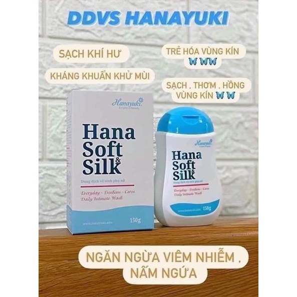 Dung dịch vệ sinh phụ nữ hanayuki giúp làm sạch vùng kín , giảm viêm nhiễm , thơm dịu nhẹ , tặng đồ cột tóc ,tinastore29