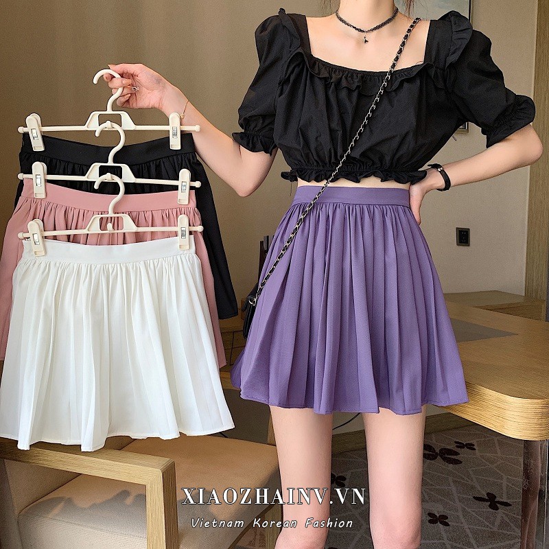 [Mã FADIRECT20 giảm 20K đơn 150K] Chân Váy Xếp Li Lưng Cao Phong Cách Hàn Quốc Dành Cho Nữ | BigBuy360 - bigbuy360.vn