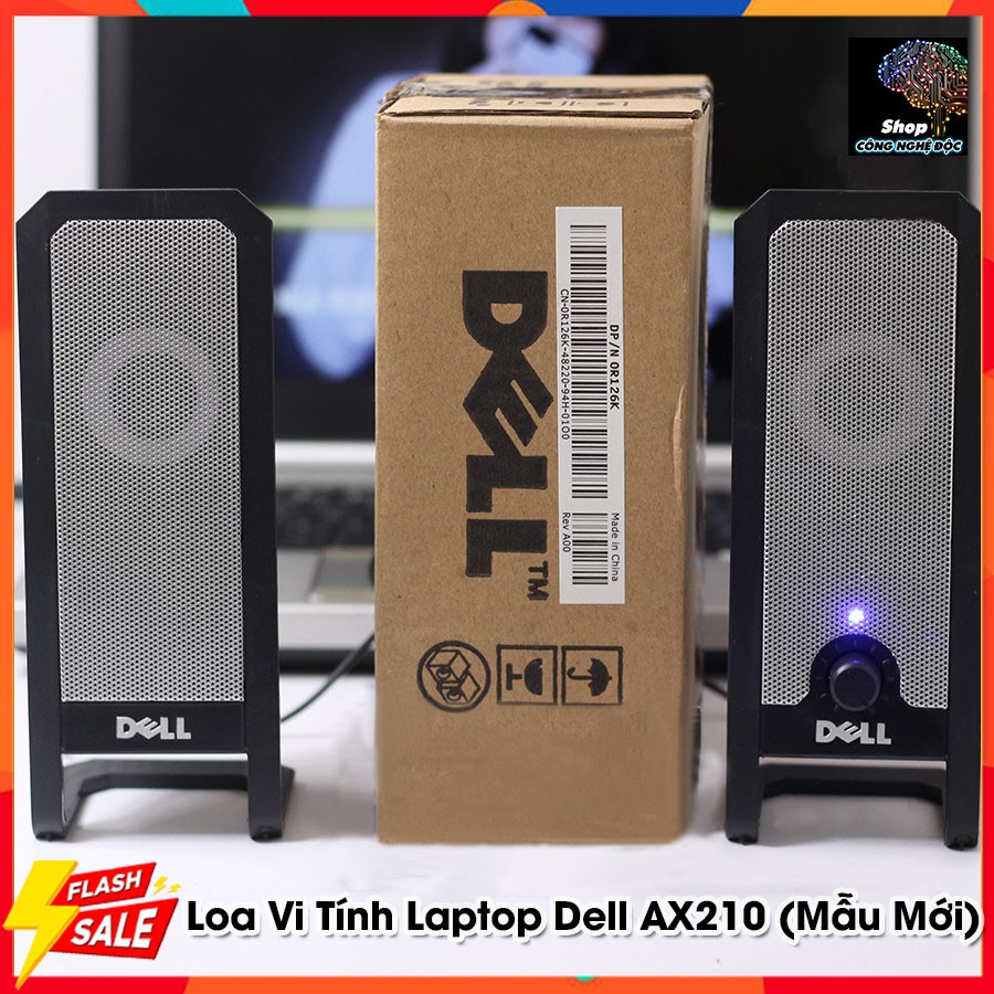 Loa Máy Vi Tính Laptop Dell AX210 Mẫu Mới - Loa Nghe Nhạc Để Bàn Mini Có Dây