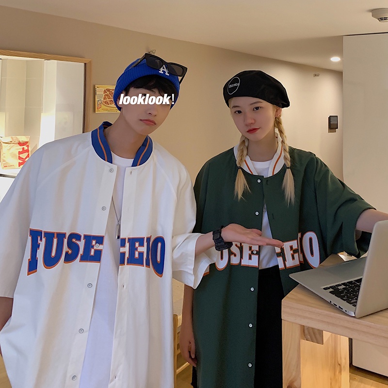 Áo sơ mi ngắn tay dáng rộng thoải mái dành cho nam | BigBuy360 - bigbuy360.vn