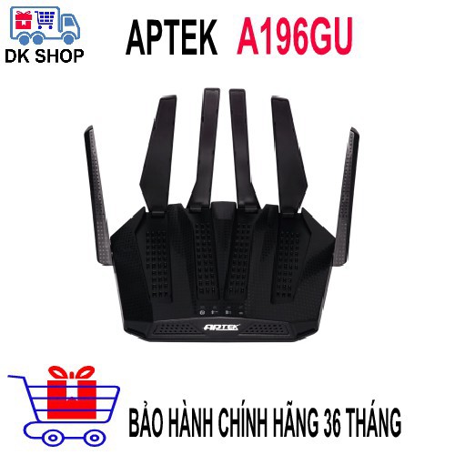 [ Chính Hãng ] Wifi Router APTEK A196GU Băng Tần 5Ghz Chuẩn AC1900/ 1299Mbps - Xuyên Tường Cực Mạnh - Chính Hãng - Bảo H