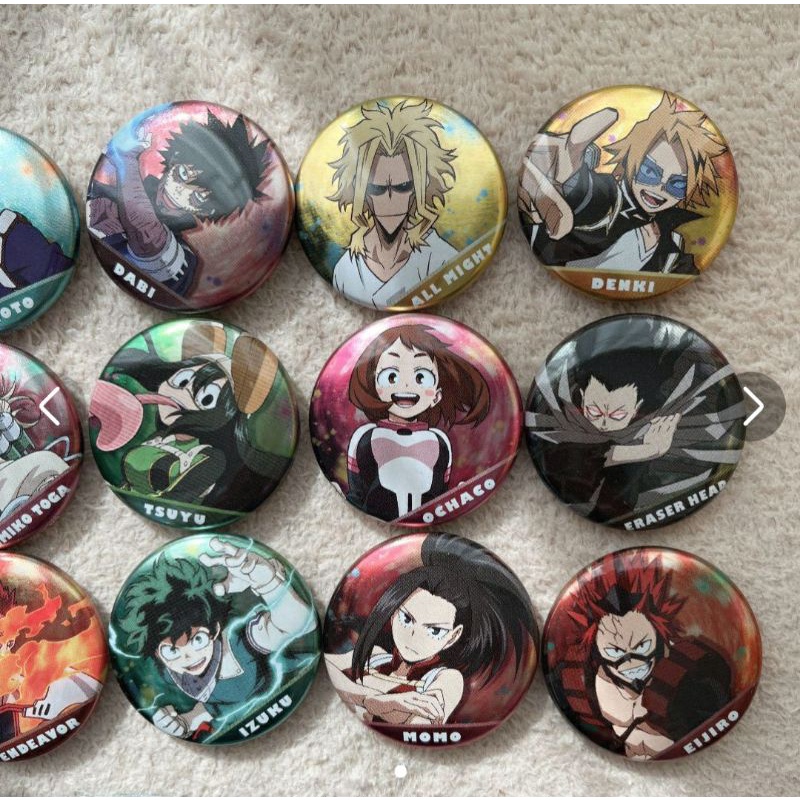 Pack nhân phẩm My Hero Academia MHA (badge) CÓ SẴN