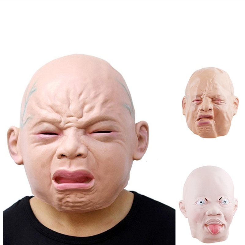 Mặt Nạ Silicone Cao Su Hóa Trang Nhân Vật Creepy