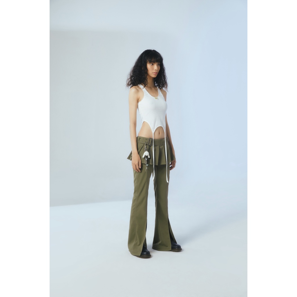 MAGMA PANTS - quần váy khaki kèm charm
