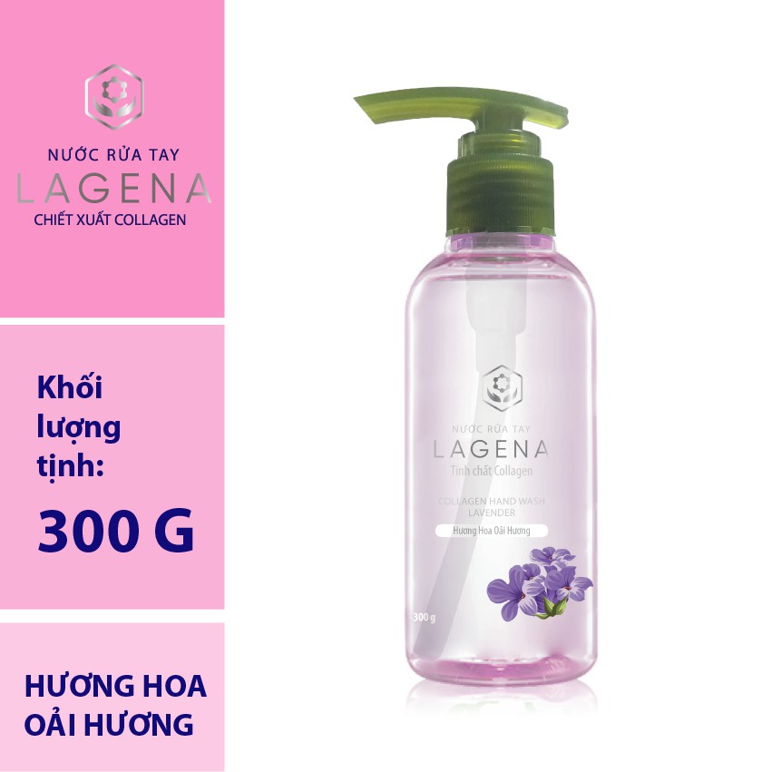 Gel Rửa Tay LAGENA chiết xuất Collagen Hương Hoa Oải Hương