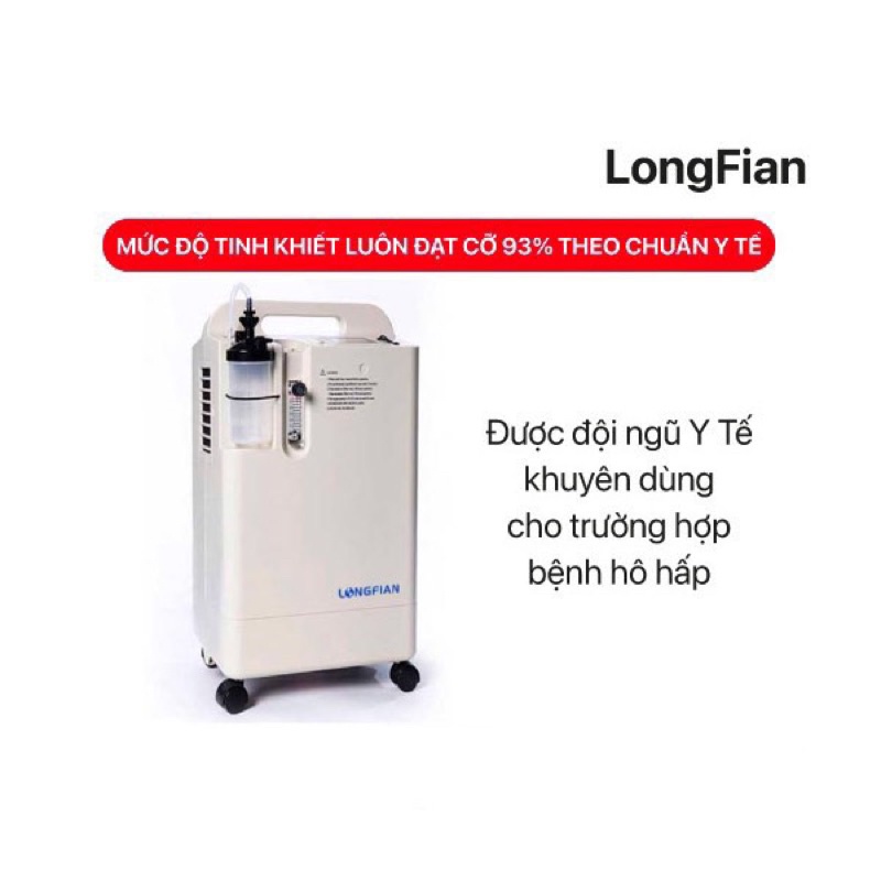 ⛔️GIÁ RẺ NHẤT❗️Máy Tạo Oxy Y Tế LONGFIAN JAY-5BW 5 Lít - Chính Hãng Bao Đổi Trả