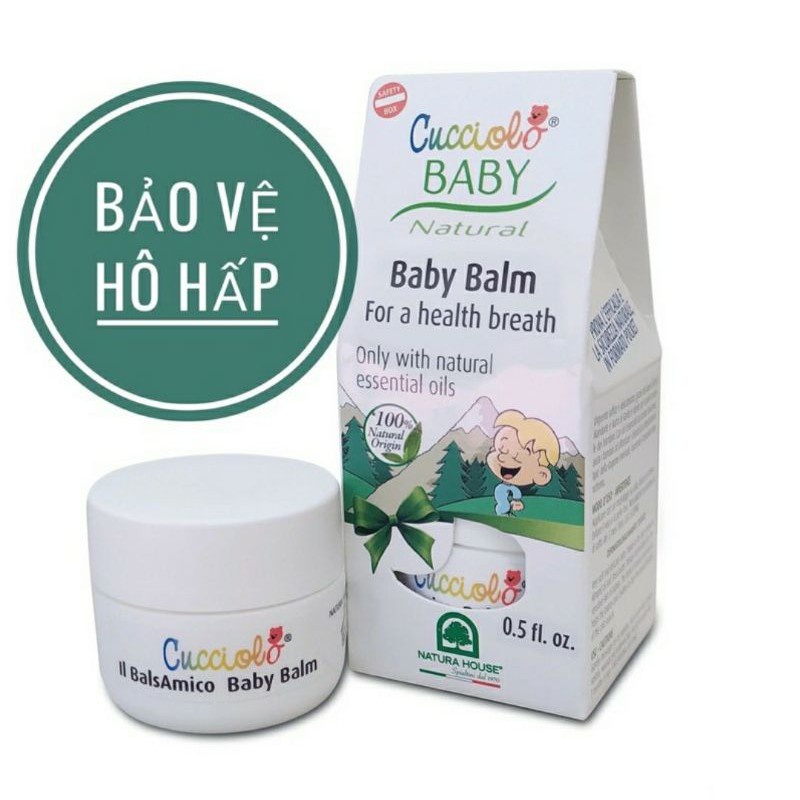 Sáp giữ ấm Baby Balm Cucciolo - phòng ngừa các bệnh về đường hô hấp