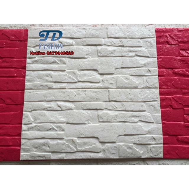 Xốp dán tường gạch vỡ