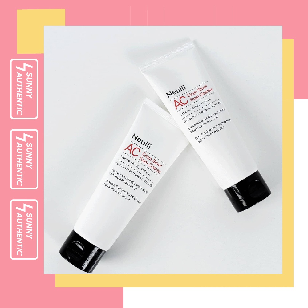 Sữa Rửa Mặt Tạo Bọt Cho Da Mụn Neulii Ac Clean Saver Foam Cleanser 120ml