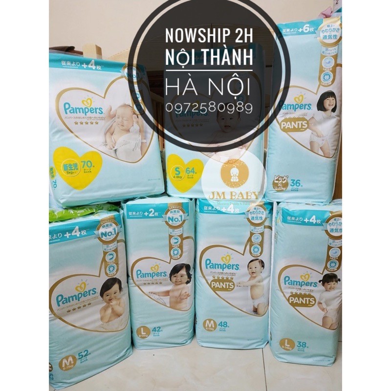 Tã quần Pamper Nội địa Nhật bản M44+4/L34+4