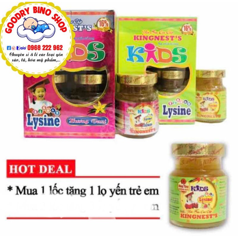 yến sào Kingnest's 16% yến tổ Kids cho trẻ em