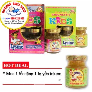 [Mua 1 lốc Tặng 1 hủ cùng loại] yến sào Kingnest's 16% yến tổ Kids cho trẻ em