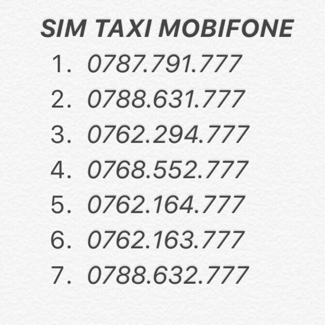Sim số đẹp phong thuỷ Mobifone