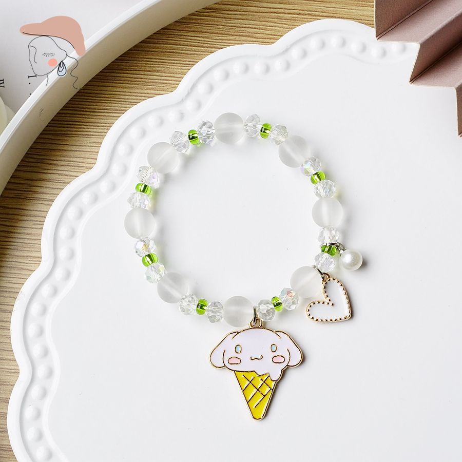 Vòng Tay Chuỗi Hạt Pha Lê May Mắn Cho Nữ