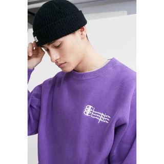 Áo nỉ sweater Champion UO Exclusive Triple Script 213755 màu tím