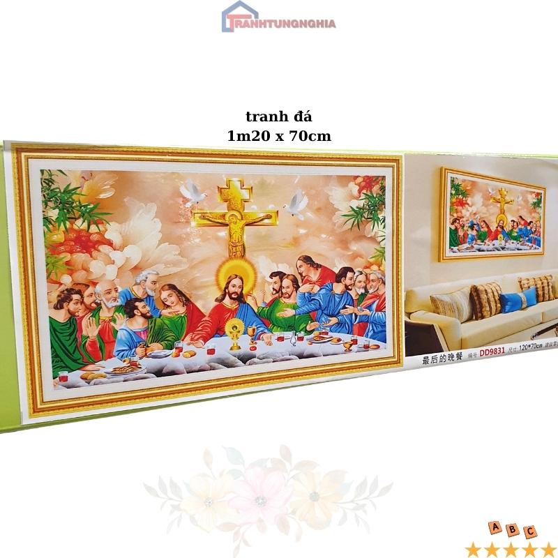 Tranh đính đá, tranh thêu chữ thập bữa tiệc ly