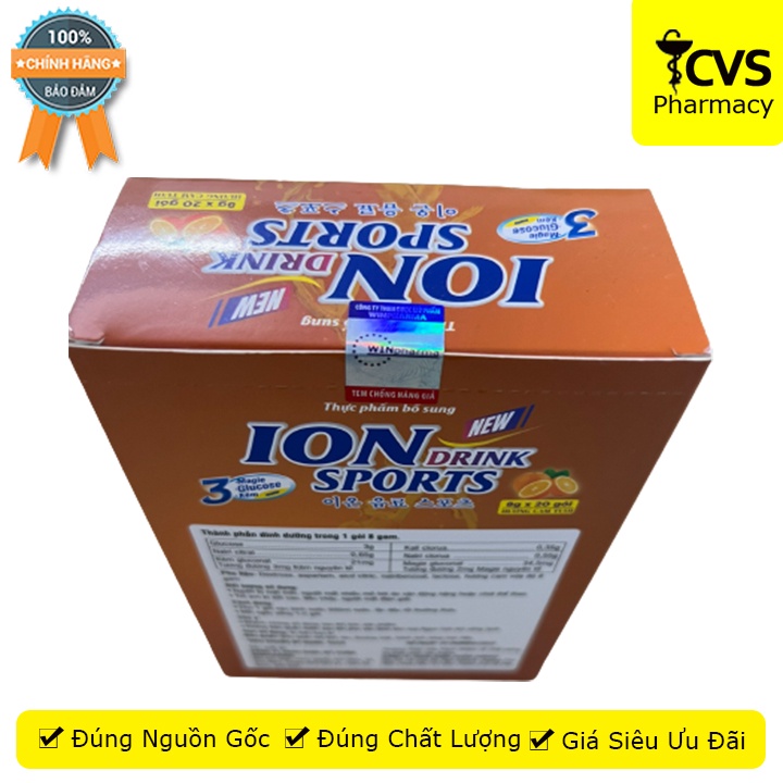 Iron Drink Sport hộp 20 gói , giúp bổ sung chất điện giải cho cơ thể - Cvspharmacy