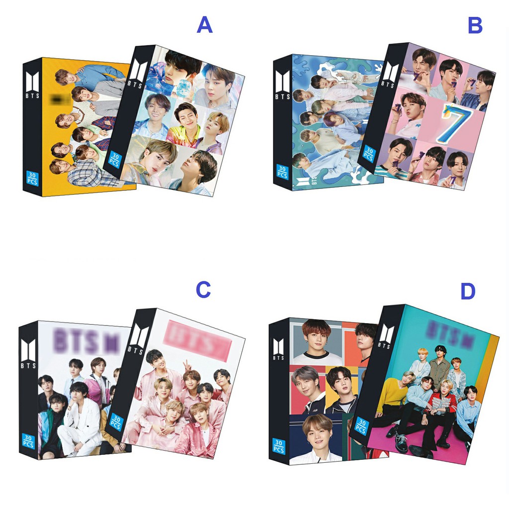 Bộ ảnh Lomo card BTS hộp 30 tấm