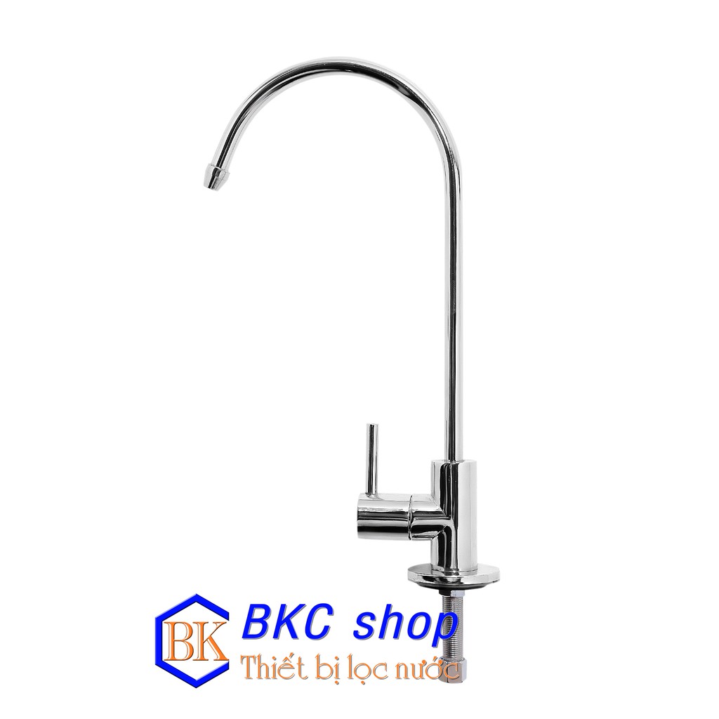 Vòi vặn cổ ngỗng inox tay gạt dùng cho máy lọc nước R.O (Bạc) | BigBuy360 - bigbuy360.vn