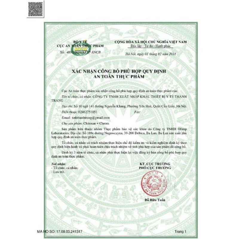 Viên Uống Hỡ Trợ Giảm Cân & Hạ Mỡ Máu Chitosan + Chrom (Hộp 30 Viên) | BigBuy360 - bigbuy360.vn