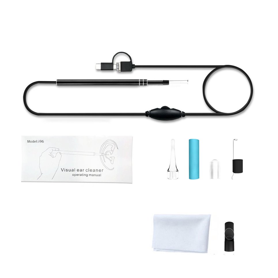 Visual ear canal endoscope Ear Cleaner with 30M/130M pixels Camera Endoscope