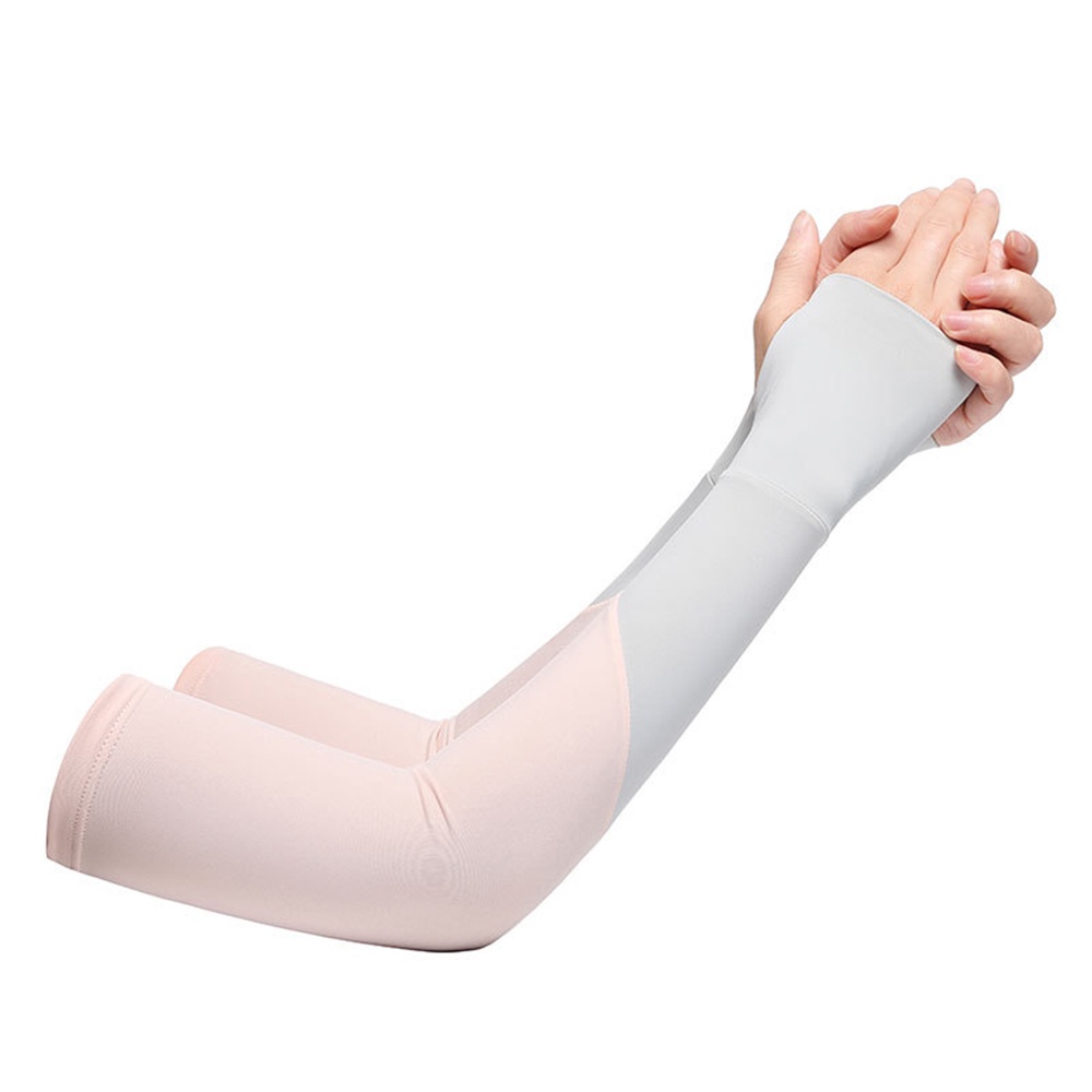 Găng Tay Dài Chống Nắng Và Tia UV Bằng Lụa Lạnh Mới Cho Nam Và Nữ