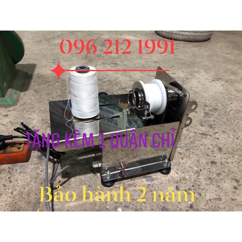 Máy buộc chỉ xúc xích 2022( tặng kèm 1 chỉ) bảo hành 2 năm