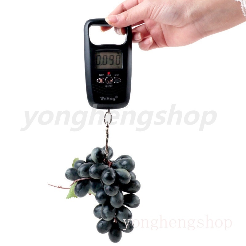 Cân hành lý điện tử mini 50kg/10g có màn hình LCD với độ chính xác cao