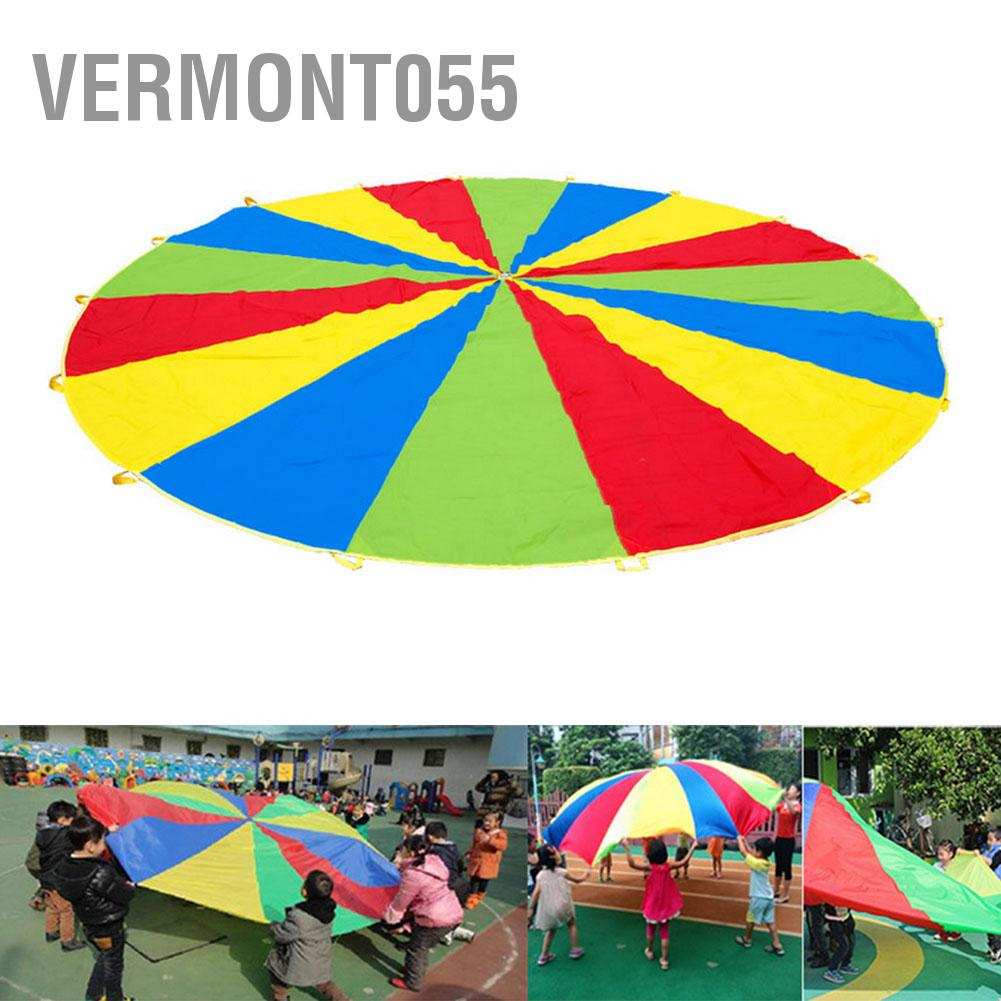Hot Deals1.8m Jump-sack Rainbow Umbrella Kids Play Parachute Sport Activity Game AccessorySpot ExpressVermont055