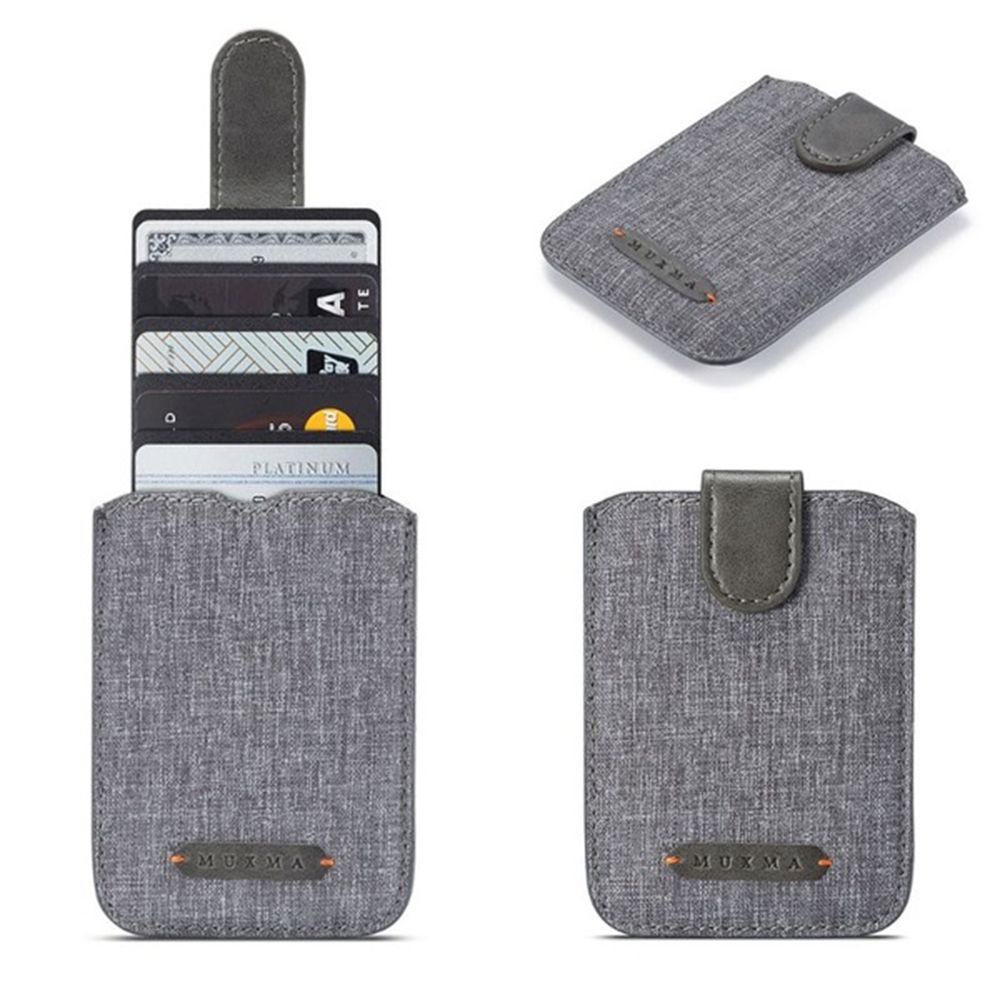Túi đựng thẻ ngân hàng/ thẻ tín dụng bằng da PU canvas 5 RFID