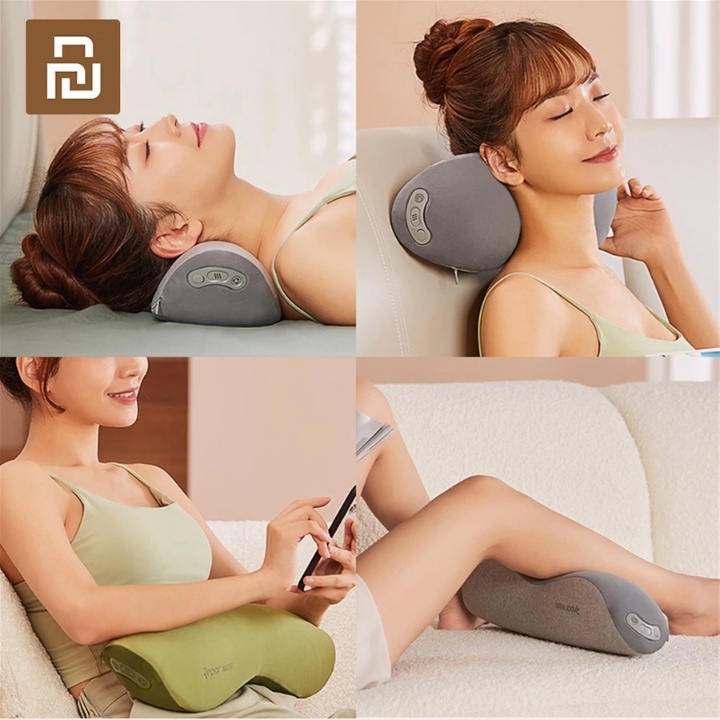 Gối massage cổ vai gáy đa năng xiaomi - Máy mát xa điều khiển qua app,giảm cơn đau nhanh chóng - Bảo hành 12 tháng