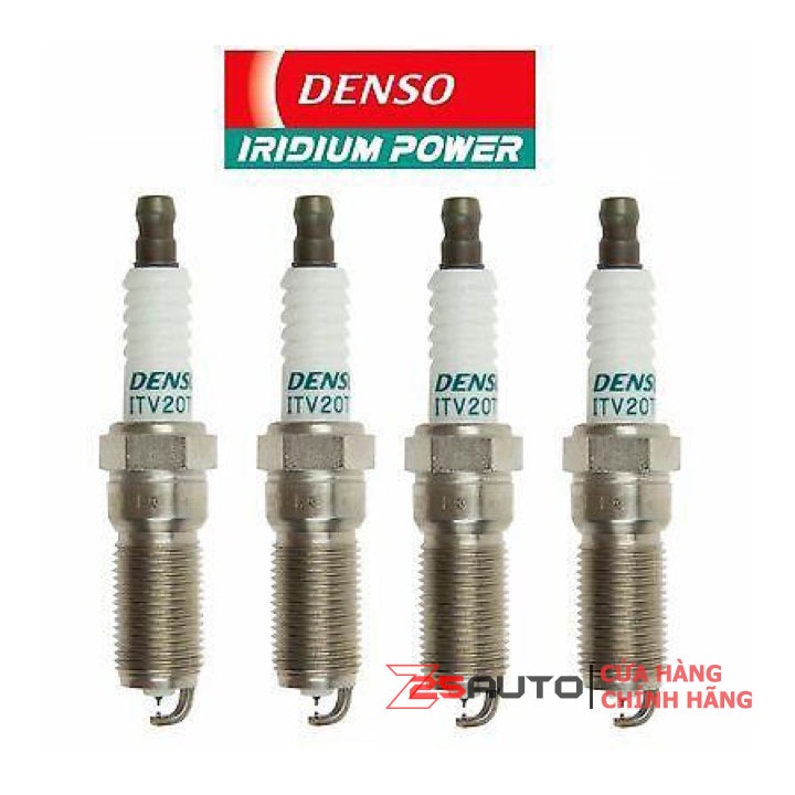 Bộ 4 chiếc bugi Denso Idirium chính hãng ITV20TT cho xe ô tô Ford Ecosport