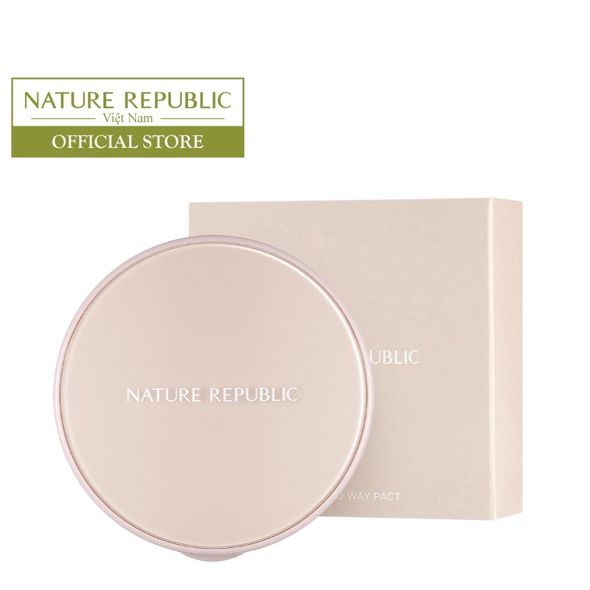 Phấn nén trang điểm có thành phần chống nắng NATURE REPUBLIC Nature Origin Cover two way pact SPF50 9g