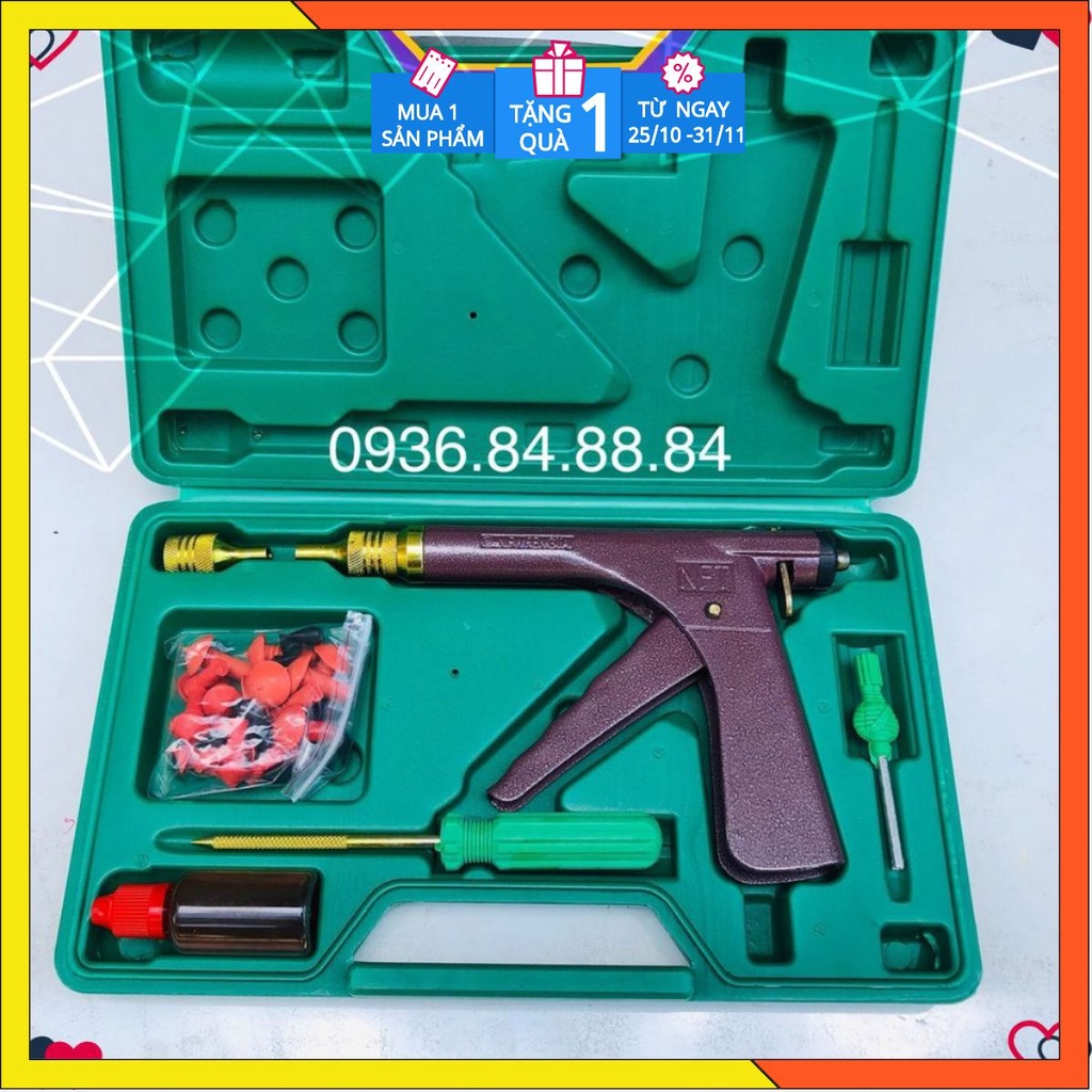 Súng vá lốp không săm xtools Bộ vá lốp không săm ô tô, xe máy, Súng vá nấm