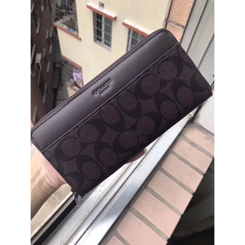 Ví Dài Coach 75000 Chất Liệu PVC Kiểu Dáng Cổ Điển Thời Trang Cho Nam Giới