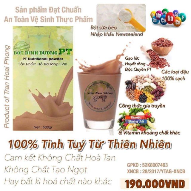 Bột dinh dưỡng tăng cân PT