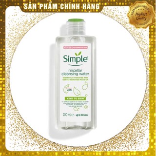 Nước Tẩy Trang Simple 200ml Mẫu mới