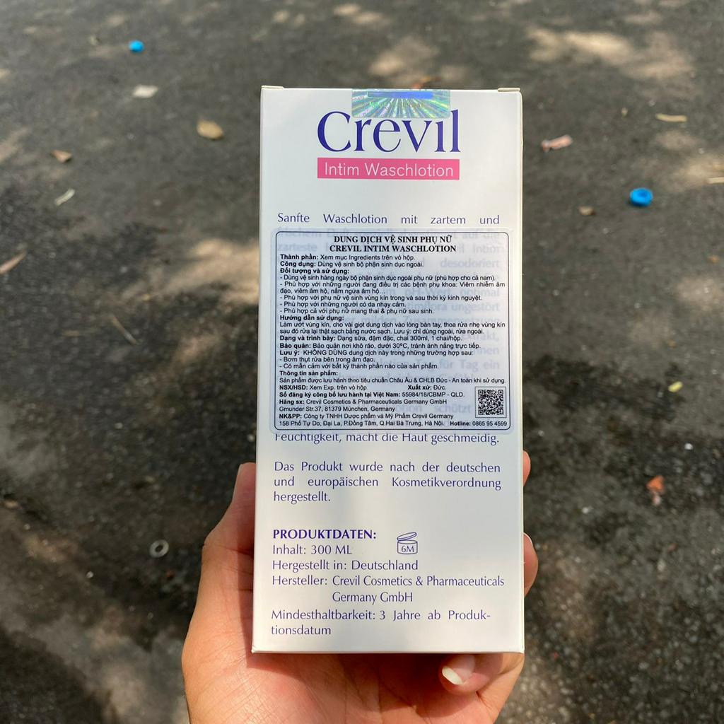 Dung Dịch Vệ Sinh Phụ Nữ Cao Cấp Crevil Intim Waschlotion 300ml