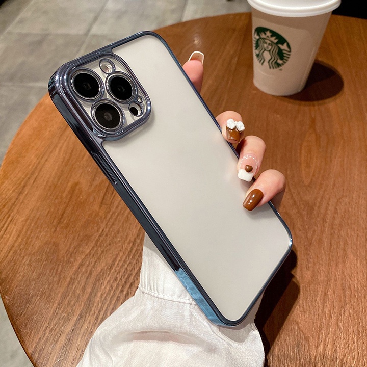 Ốp lưng IPHONE viền vuông - Bảo vệ camera - Viền màu cao cấp. IPHONE 12/12Pro/12 Pro Max/13/13 Pro/13 Pro Max. Educase86