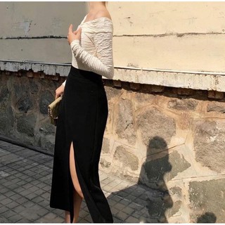 chân váy xẻ tà