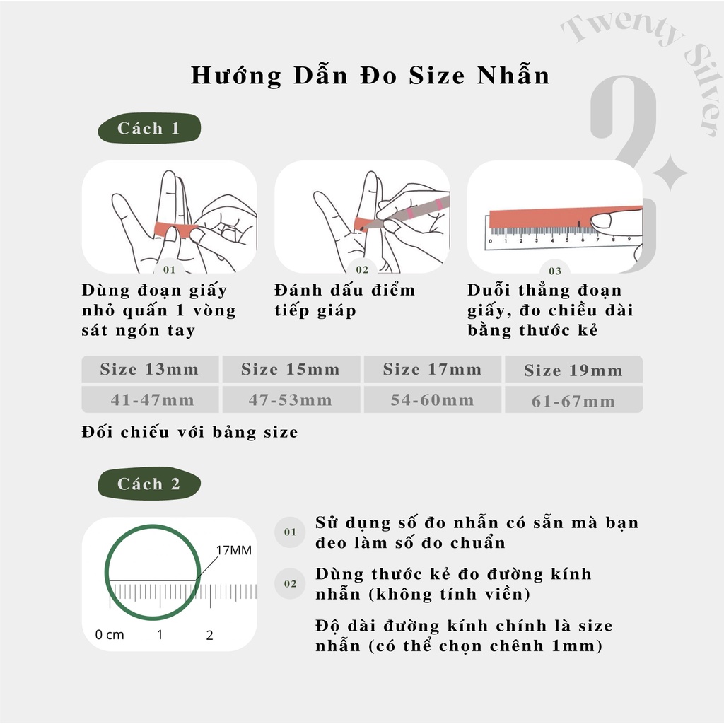 Nhẫn Bạc S925 Slender Gắn Đá NLARJ0025. Nhẫn Bạc Nữ 20Silver