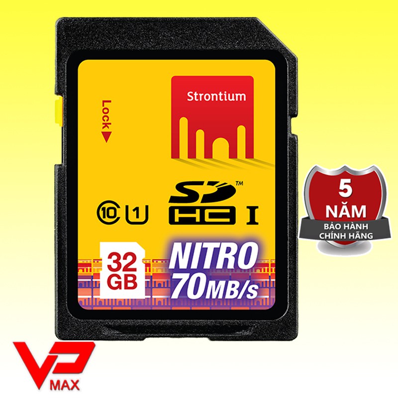 ( Thẻ nhớ SD ) Thẻ nhớ máy ảnh SDHC Strontium 32gb bh 5 năm