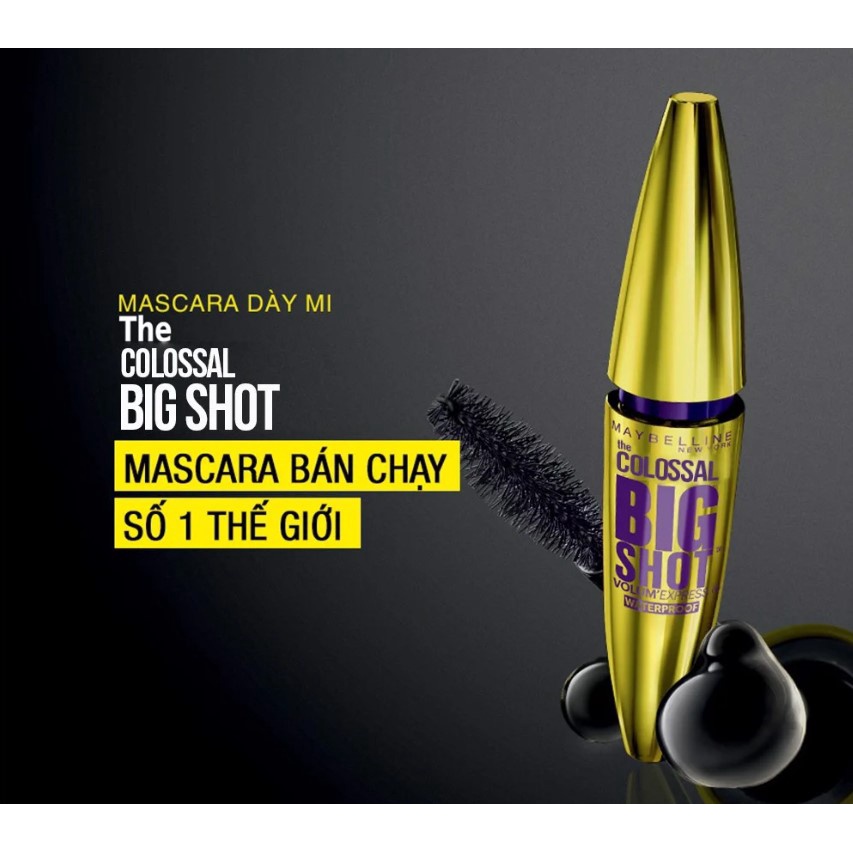 Mascara Làm Dài, Dày Và Cong Mi Chống Trôi Maybelline The Hyper Curl, Lash Sensational, Big Shot, Falsies Lash Lift