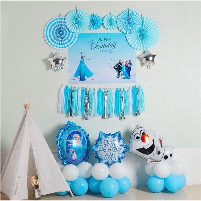 Bong Bóng Lá Nhôm Hình Hoạt Hình Nữ Hoàng Băng Giá