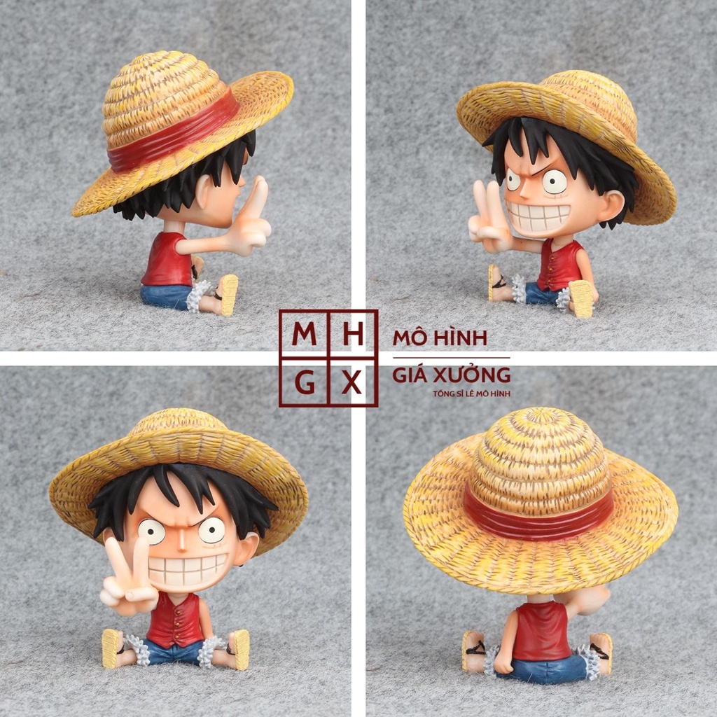 Mô hình One Piece chibi Luffy cực dễ thương cao 9cm , figure one piece , mô hình giá xưởng